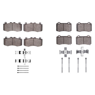 R1 Concepts® - Semi-Metallic Front and Rear Brake Pad Set