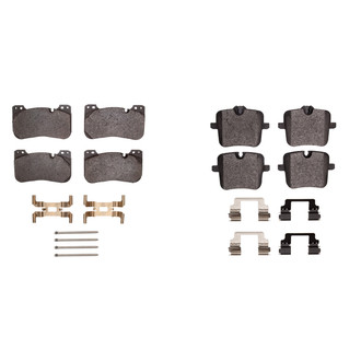R1 Concepts® - Semi-Metallic Front and Rear Brake Pad Set