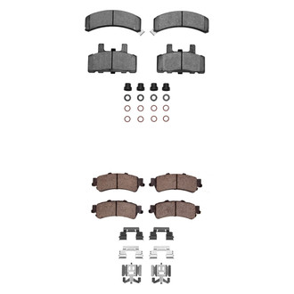 R1 Concepts® - Performance Off-Road/Tow High Friction Formulation Front and Rear Brake Pad Set