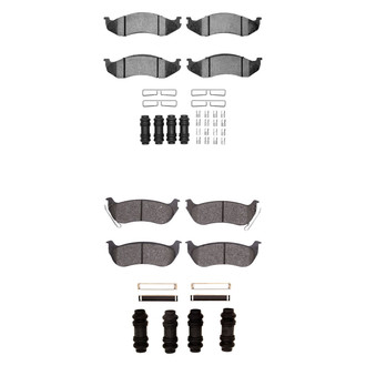 R1 Concepts® - Performance Off-Road/Tow High Friction Formulation Front and Rear Brake Pad Set