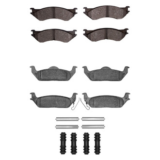 R1 Concepts® - Performance Off-Road/Tow High Friction Formulation Front and Rear Brake Pad Set