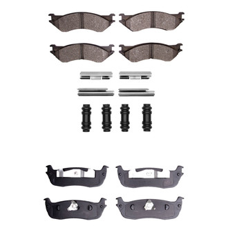 R1 Concepts® - Performance Off-Road/Tow High Friction Formulation Front and Rear Brake Pad Set