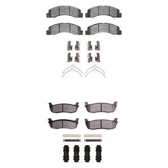 R1 Concepts® - Performance Off-Road/Tow High Friction Formulation Front and Rear Brake Pad Set