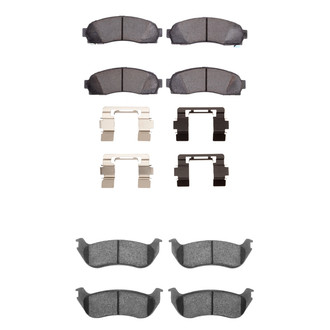 R1 Concepts® - Performance Off-Road/Tow High Friction Formulation Front and Rear Brake Pad Set
