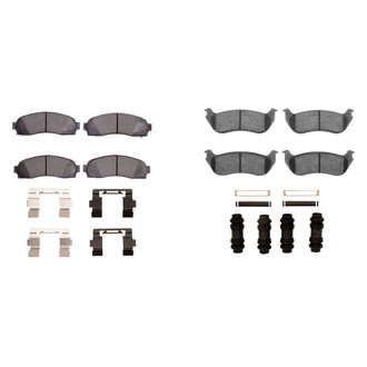R1 Concepts® - Performance Off-Road/Tow High Friction Formulation Front and Rear Brake Pad Set