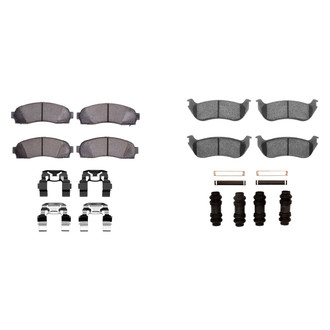R1 Concepts® - Performance Off-Road/Tow High Friction Formulation Front and Rear Brake Pad Set