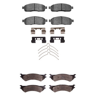 R1 Concepts® - Performance Off-Road/Tow High Friction Formulation Front and Rear Brake Pad Set