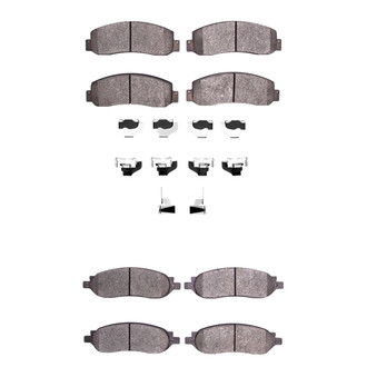 R1 Concepts® - Performance Off-Road/Tow High Friction Formulation Front and Rear Brake Pad Set