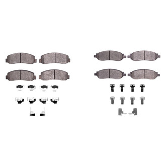 R1 Concepts® - Performance Off-Road/Tow High Friction Formulation Front and Rear Brake Pad Set