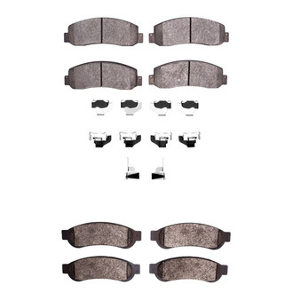R1 Concepts® - Performance Off-Road/Tow High Friction Formulation Front and Rear Brake Pad Set