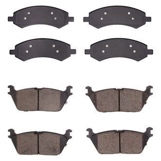 R1 Concepts® - Performance Off-Road/Tow High Friction Formulation Front and Rear Brake Pad Set