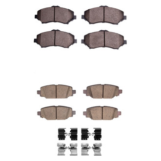 R1 Concepts® - Performance Off-Road/Tow High Friction Formulation Front and Rear Brake Pad Set