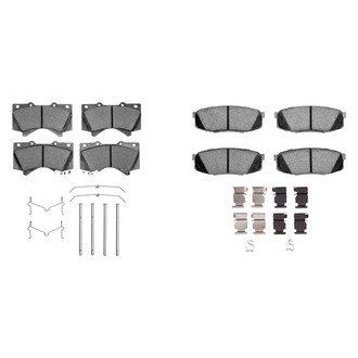 R1 Concepts® - Performance Off-Road/Tow High Friction Formulation Front and Rear Brake Pad Set
