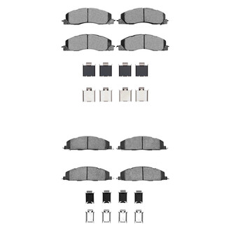 R1 Concepts® - Performance Off-Road/Tow High Friction Formulation Front and Rear Brake Pad Set