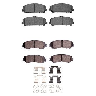 R1 Concepts® - Performance Off-Road/Tow High Friction Formulation Front and Rear Brake Pad Set