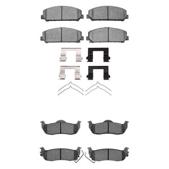 R1 Concepts® - Performance Off-Road/Tow High Friction Formulation Front and Rear Brake Pad Set