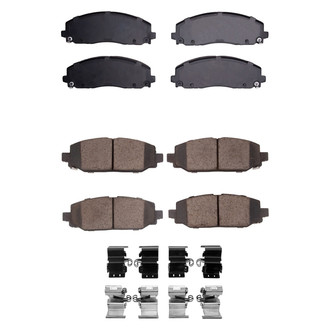 R1 Concepts® - Performance Off-Road/Tow High Friction Formulation Front and Rear Brake Pad Set
