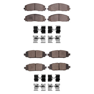 R1 Concepts® - Performance Off-Road/Tow High Friction Formulation Front and Rear Brake Pad Set