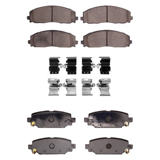 R1 Concepts® - Performance Off-Road/Tow High Friction Formulation Front and Rear Brake Pad Set