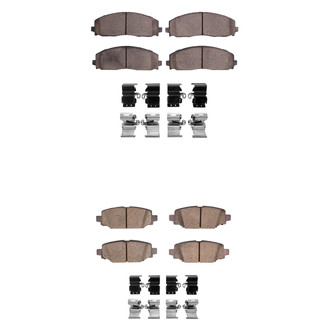 R1 Concepts® - Performance Off-Road/Tow High Friction Formulation Front and Rear Brake Pad Set