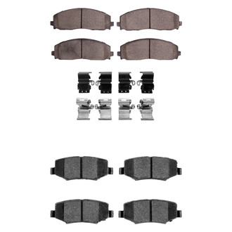R1 Concepts® - Performance Off-Road/Tow High Friction Formulation Front and Rear Brake Pad Set