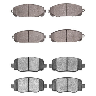 R1 Concepts® - Performance Off-Road/Tow High Friction Formulation Front and Rear Brake Pad Set