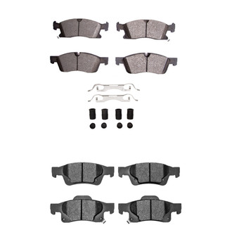 R1 Concepts® - Performance Off-Road/Tow High Friction Formulation Front and Rear Brake Pad Set