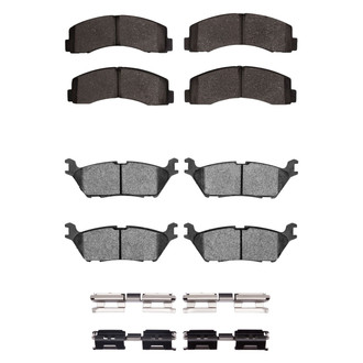 R1 Concepts® - Performance Off-Road/Tow High Friction Formulation Front and Rear Brake Pad Set