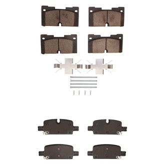 R1 Concepts® - Performance Off-Road/Tow High Friction Formulation Front and Rear Brake Pad Set