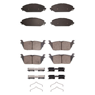R1 Concepts® - Performance Off-Road/Tow High Friction Formulation Front and Rear Brake Pad Set