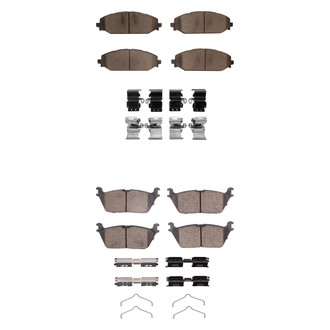 R1 Concepts® - Performance Off-Road/Tow High Friction Formulation Front and Rear Brake Pad Set