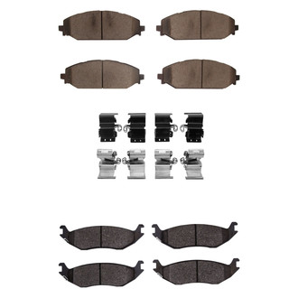 R1 Concepts® - Performance Off-Road/Tow High Friction Formulation Front and Rear Brake Pad Set