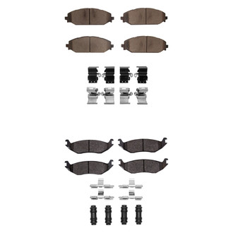 R1 Concepts® - Performance Off-Road/Tow High Friction Formulation Front and Rear Brake Pad Set