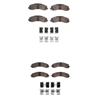 R1 Concepts® - Performance Off-Road/Tow High Friction Formulation Front and Rear Brake Pad Set