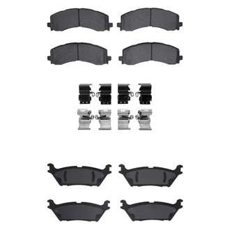 R1 Concepts® - Performance Off-Road/Tow High Friction Formulation Front and Rear Brake Pad Set