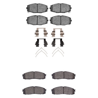 R1 Concepts® - Optimum OEp Front and Rear Brake Pad Set