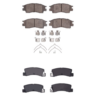 R1 Concepts® - Optimum OEp Front and Rear Brake Pad Set