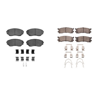 R1 Concepts® - Optimum OEp Front and Rear Brake Pad Set