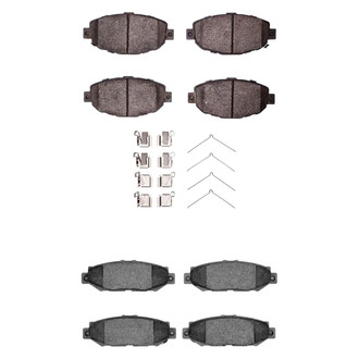 R1 Concepts® - Optimum OEp Front and Rear Brake Pad Set
