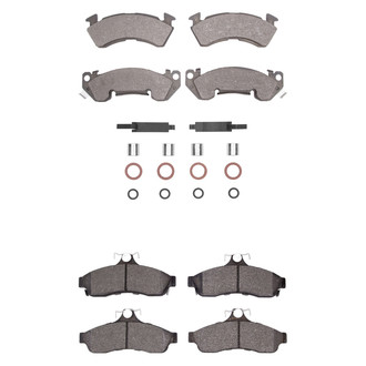 R1 Concepts® - Optimum OEp Front and Rear Brake Pad Set