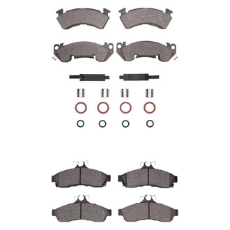 R1 Concepts® - Optimum OEp Front and Rear Brake Pad Set