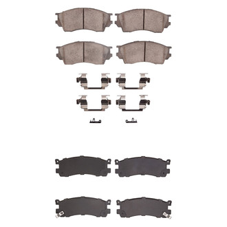 R1 Concepts® - Optimum OEp Front and Rear Brake Pad Set