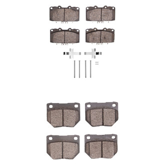 R1 Concepts® - Optimum OEp Front and Rear Brake Pad Set