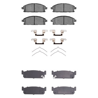 R1 Concepts® - Optimum OEp Front and Rear Brake Pad Set