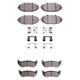 R1 Concepts® - Optimum OEp Front and Rear Brake Pad Set