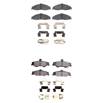 R1 Concepts® - Optimum OEp Front and Rear Brake Pad Set