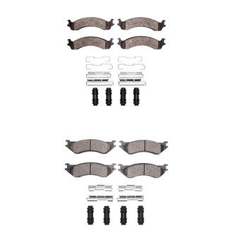 R1 Concepts® - Optimum OEp Front and Rear Brake Pad Set