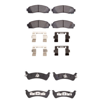 R1 Concepts® - Optimum OEp Front and Rear Brake Pad Set