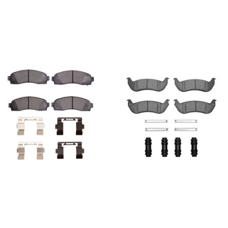 R1 Concepts® - Optimum OEp Front and Rear Brake Pad Set