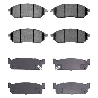 R1 Concepts® - Optimum OEp Front and Rear Brake Pad Set